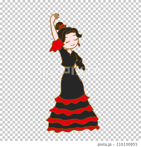 跳弗拉明戈舞的女人 110130955