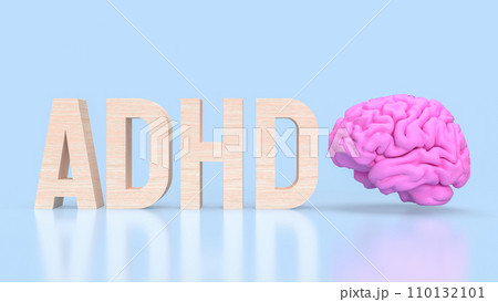 The ADHD for medical or education concept 3d rendering. 110132101