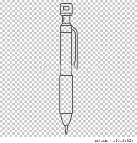 文房具の単品イラストアイコン シャーペン 文房具の単品イラストアイコン シャーペン 110132628