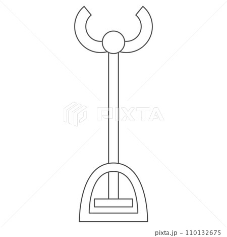駅関連の単品イラストアイコン　マジックハンド 110132675