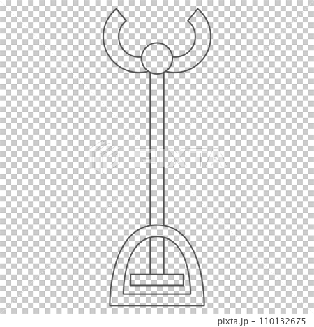 Station-related single illustration icon magic hand 110132675