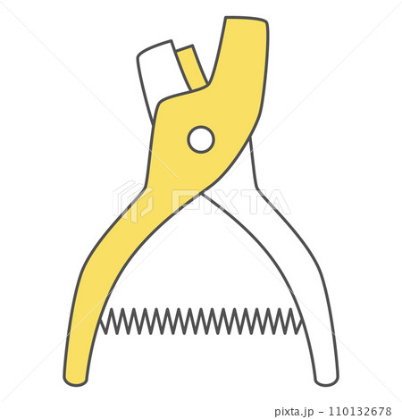 駅関連の単品イラストアイコン　ノッチパンチャー 110132678