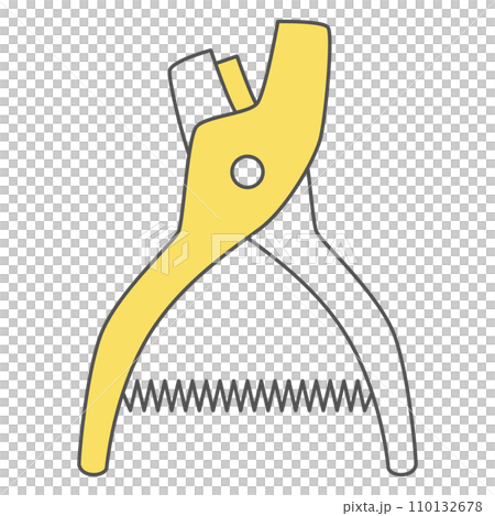 駅関連の単品イラストアイコン　ノッチパンチャー 110132678