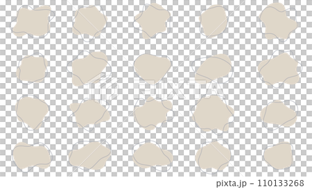 淺棕色各種抽象液體形狀的向量圖解集 淺棕色各種抽象液體形狀的向量圖解集 110133268