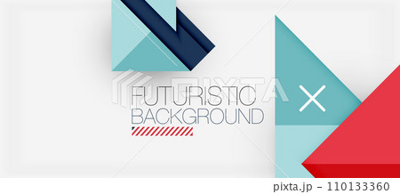 Triangle Vector Background Illustration For Wallpaper, Banner, Background, Card, Book Illustration, landing page 110133360