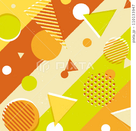 背景素材_ラフなメンフィス柄 背景素材_ラフなメンフィス柄 110133947