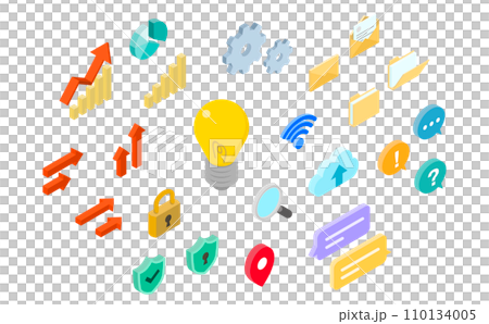 等距圖標集 110134005