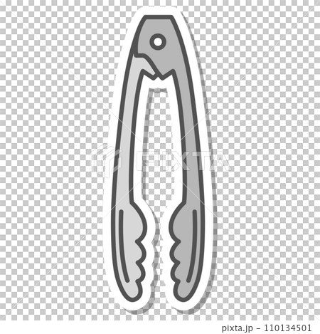 Daily necessities sticker single item illustration icon tongs Daily necessities sticker single item illustration icon tongs 110134501