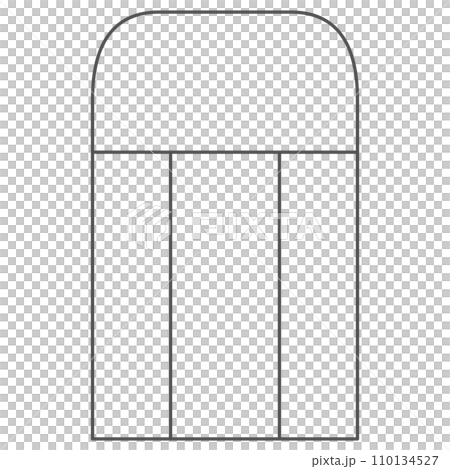 文房具の線画単品イラストアイコン 消しゴム 文房具の線画単品イラストアイコン 消しゴム 110134527
