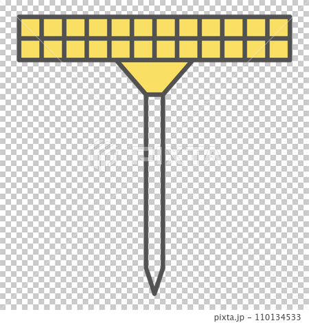 Stationery line drawing single item illustration icon thumbtack Stationery line drawing single item illustration icon thumbtack 110134533