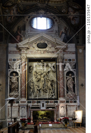 Altar in Church Santa Maria Maggiore in Florence, Tuscany, Italy Altar in Church Santa Maria Maggiore in Florence, Tuscany, Italy 110135647