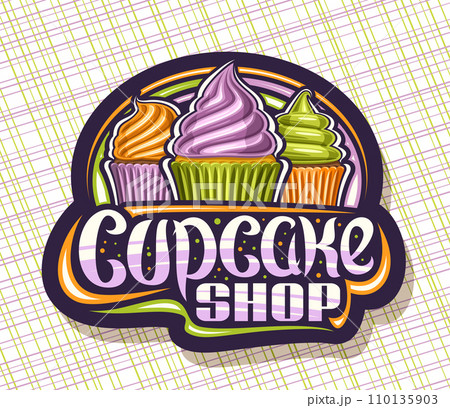 Vector logo for Cupcake Shop Vector logo for Cupcake Shop 110135903
