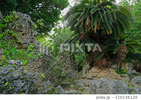 琉球王朝時代の琉球様式枯山水庭園 110136120