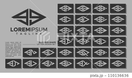 Geometric line rhombus lowercase letter G GG logo, number 9 99 design Geometric line rhombus lowercase letter G GG logo, number 9 99 design 110136636