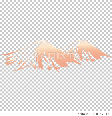 墨絵風の山のイラスト素材 ベクター 墨絵風の山のイラスト素材 ベクター 110137212