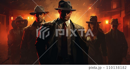 AI-generated content. Mafia group gang rebels AI-generated content. Mafia group gang rebels 110138182