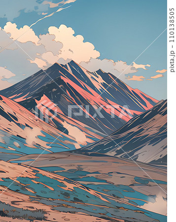 連なる山々 110138505