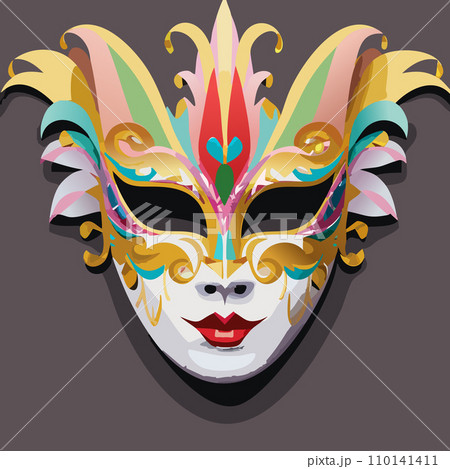 Carnival. Carnival mask. Design for poster. 2024. February 8. Colorful birthday or carnival background. Venetian carnival mask. Background. Carnival. Carnival mask. Design for poster. 2024. February 8. Colorful birthday or carnival background. Venetian carnival mask. Background. 110141411