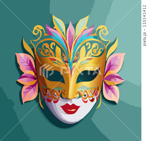 Carnival. Carnival mask. Design for poster. 2024. February 8. Colorful birthday or carnival background. Venetian carnival mask. Background. Carnival. Carnival mask. Design for poster. 2024. February 8. Colorful birthday or carnival background. Venetian carnival mask. Background. 110141412