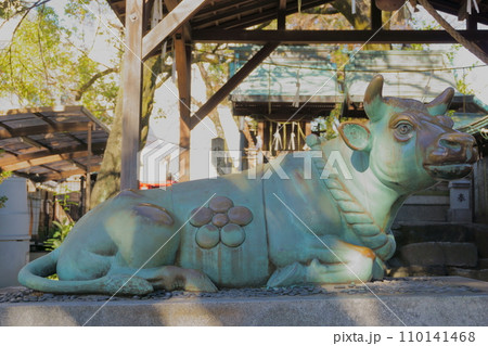 高牟神社（恋の三社巡り）　撫で牛1 110141468