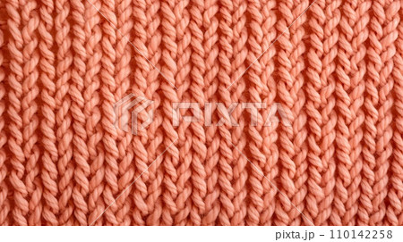 Peach fuzz color knitted texture. 110142258