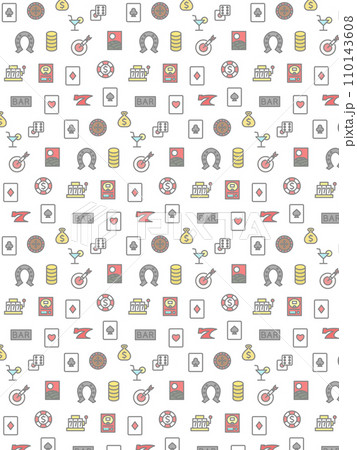 ギャンブルの壁紙パターンイラスト ギャンブルの壁紙パターンイラスト 110143608