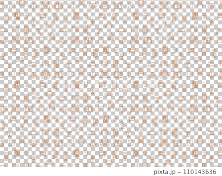 インテリア用品の壁紙パターンイラスト 110143636