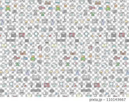 electrical appliances wallpaper illustration 110143667