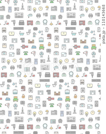 電化製品の壁紙イラスト 110143668