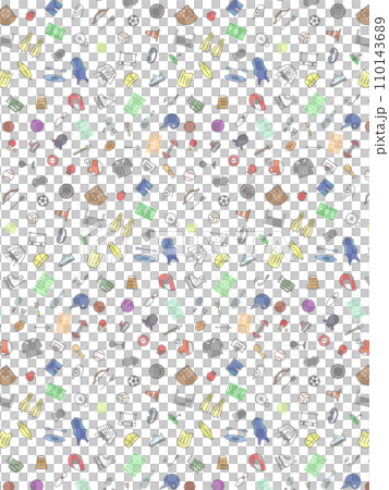 スポーツ用品の壁紙イラスト 110143689