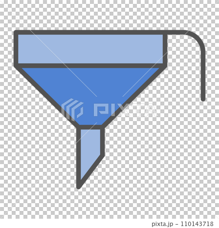生活用品漏斗彩色單品插畫圖標 110143718