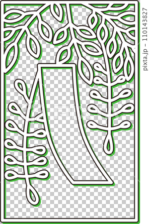 カラーシャドウシンプル花札　卯月　藤　赤短　4月　藤に赤短 110143827