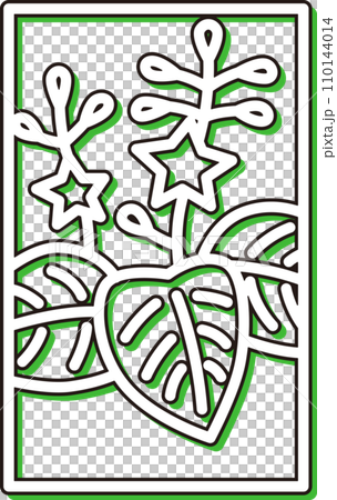 Color shadow mini Hanafuda December paulownia December paulownia scum 110144014