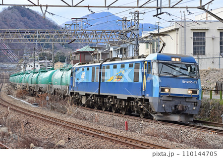 中央本線　四方津ー上野原　JR貨物　EH200-17（高崎） 110144705