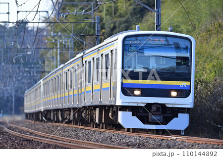 総武本線　四街道ー物井　JR東日本　209系3100番台　C407編成（幕張） 110144892