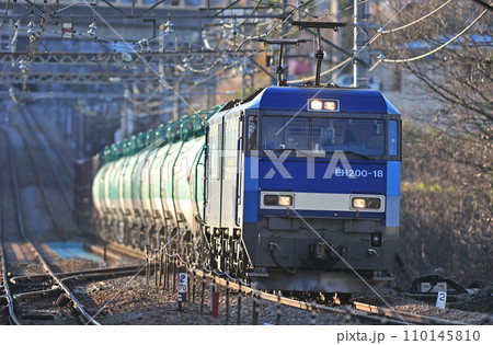 中央本線　四方津ー上野原　JR貨物　EH200-18（高崎） 110145810