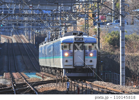 中央本線 四方津ー上野原 JR東日本 115系 C11編成(長野) 中央本線 四方津ー上野原 JR東日本 115系 C11編成(長野) 110145818