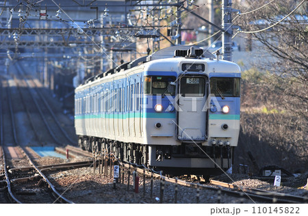 中央本線 四方津ー上野原 JR東日本 115系 C13編成(長野) 中央本線 四方津ー上野原 JR東日本 115系 C13編成(長野) 110145822
