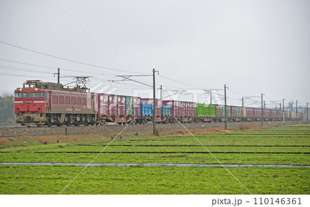 北陸本線 福岡ー石動 JR貨物 EF81-404(富山) 北陸本線 福岡ー石動 JR貨物 EF81-404(富山) 110146361
