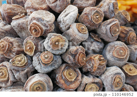 Dried persimmon selling at shop  110146952