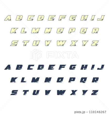 Sport race alphabet checkered set 110148267