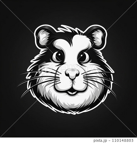 Fat cute hamster, logo, monochrome drawing, hamster Icon, lemming symbol, pet portrait, mouse pictogram, for laser engraving Fat cute hamster, logo, monochrome drawing, hamster Icon, lemming symbol, pet portrait, mouse pictogram, for laser engraving 110148803