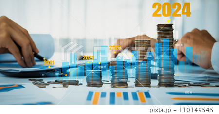 Growth coin stack symbolizing business investment in new year 2024. Shrewd Growth coin stack symbolizing business investment in new year 2024. Shrewd 110149545