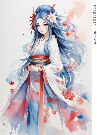 女神 天照大神 罔象女神 瀬織津姫 開運 イラスト アート（AI生成画像