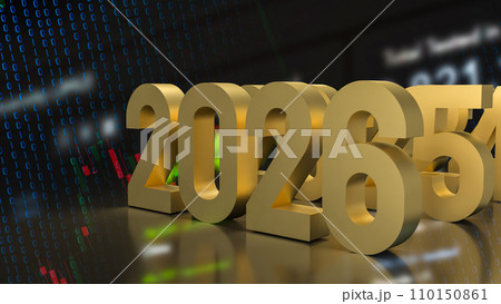 The 2026 year for Business concept 3d rendering. The 2026 year for Business concept 3d rendering. 110150861
