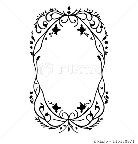 wedding invite batik ornaments design hand draw element illustration black 110150971