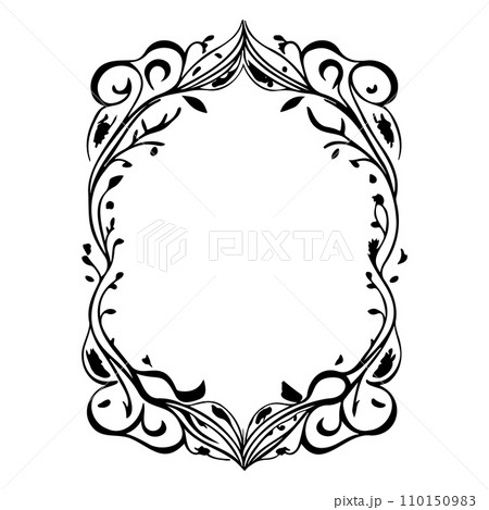 wedding invite batik ornaments design hand draw element illustration black 110150983