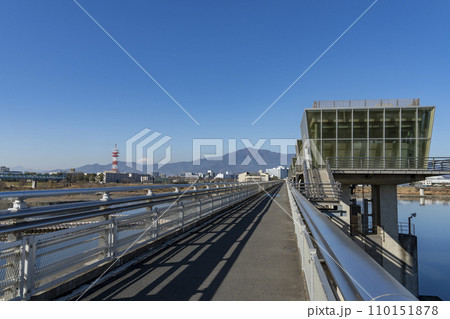相模川大堰と富士山の風景 相模川大堰と富士山の風景 110151878