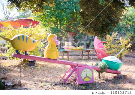 オリヴァー鉄道のオブジェ(よみうりランド) オリヴァー鉄道のオブジェ(よみうりランド) 110153712