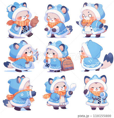 動物のイラスト集 110155800